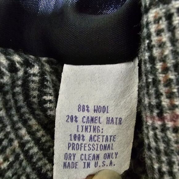 Jonathan Michael Blazer Vintage Wool Camel Hair Pockets Size 14 Old Money Preppy - Picture 5 of 5